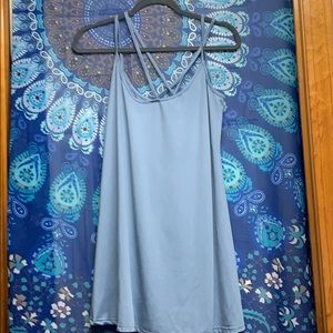 Strappy blue dress